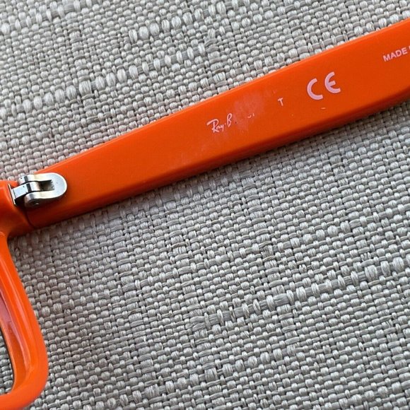 Ray-Ban Youth Eyeglasses Black/Orange Tone RJ8052S Glasses Frame - Picture 8 of 11